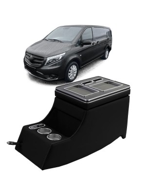 Středová konzole Mercedes Benz V W639/W447 (Vito/Viano) s USB - černá